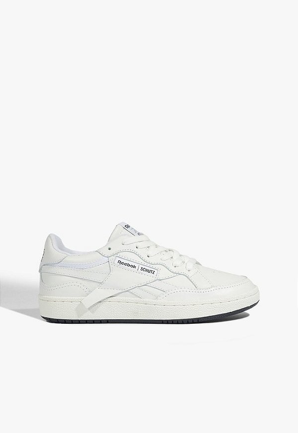 Tenis Couro Sola Bicolor Cadarço Reebok X Schutz Branco