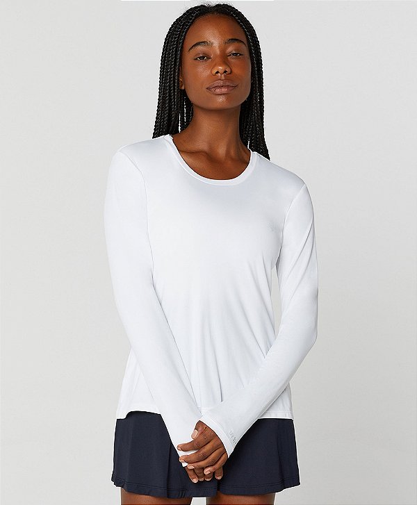 Tshirt Feminina Eterna Manga Longa UV Alto Giro