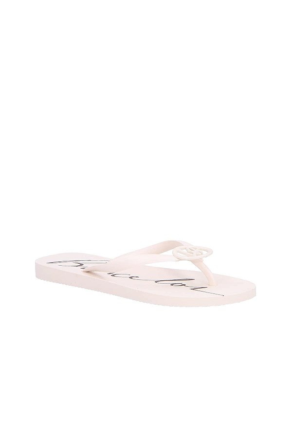 Chinelo Feminino Injetado Logomania Luiza Barcelos Branco