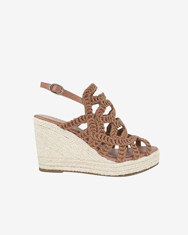 Sandália Maia Anabela Croche Tiras Serena MYSB