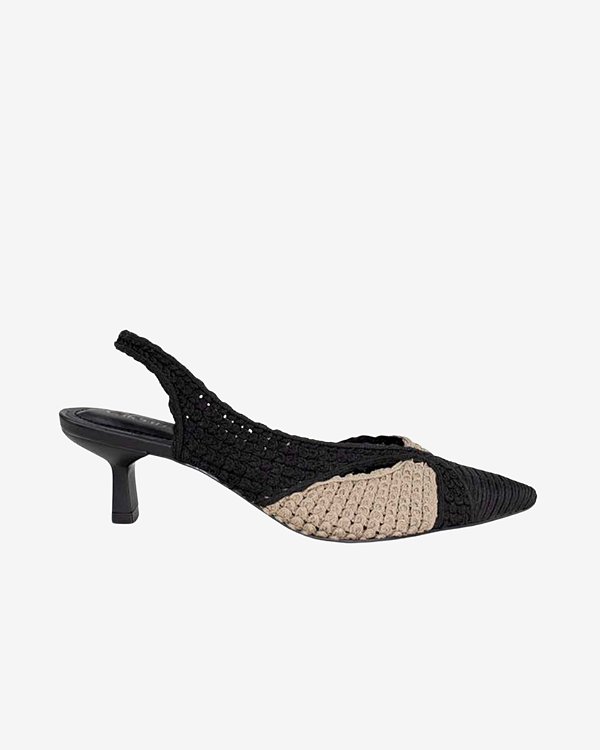 Scarpin Trycia Slingback Salto Fino Croche Serena MYSB