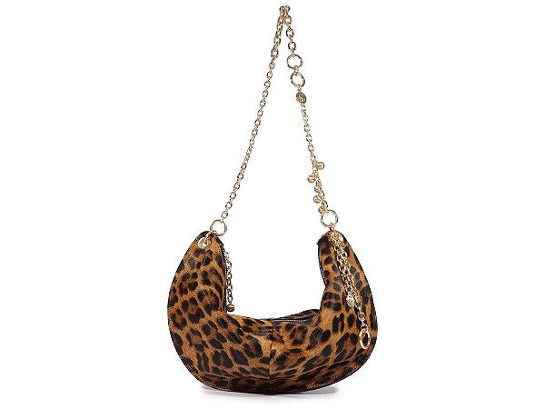 Bolsa Feminina Pequena Animal Print Corrente Schutz Preto