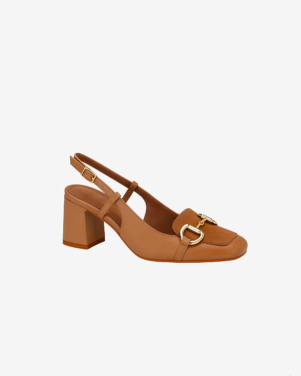 Scarpin Rosângela Salto Bloco Fivela Lux Winter MYSB