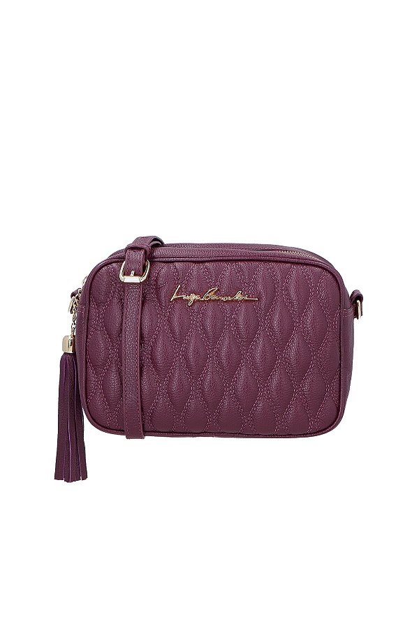 Bolsa Feminina Média Metelassê Alça Fina Luiza Barcelos Marsala