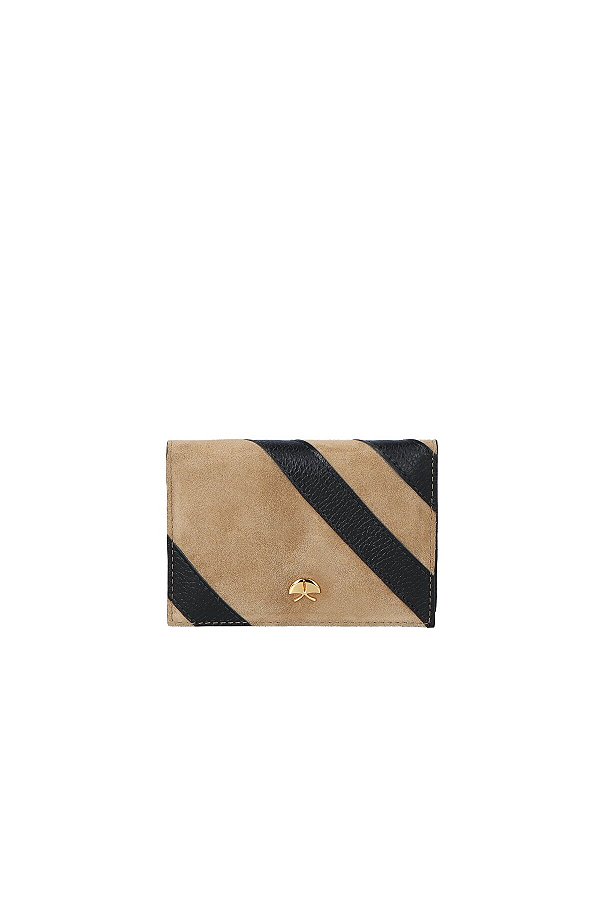 Porta Cartão Feminino Camurça Logomania Luiza Barcelos Fendi