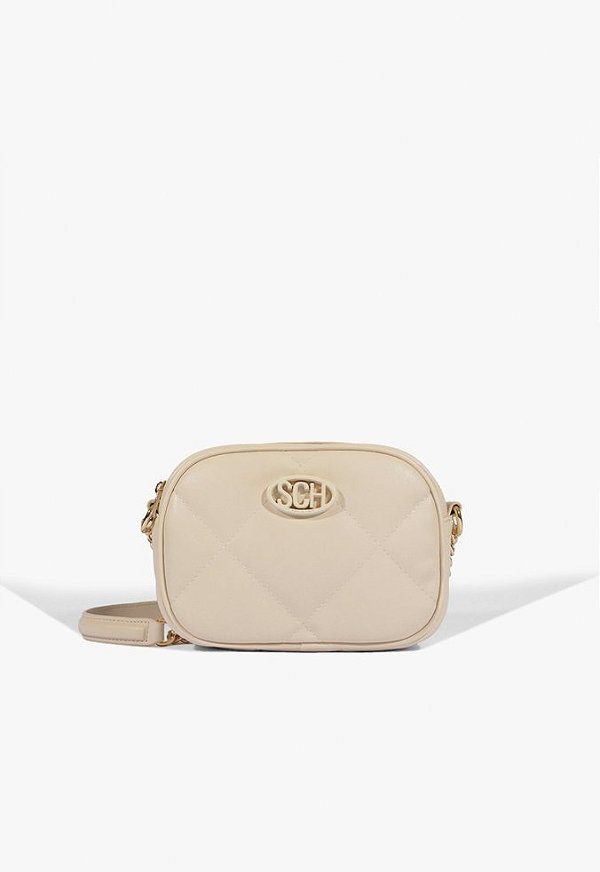 Bolsa Tiracolo Marina Pequena Couro Schutz Off White