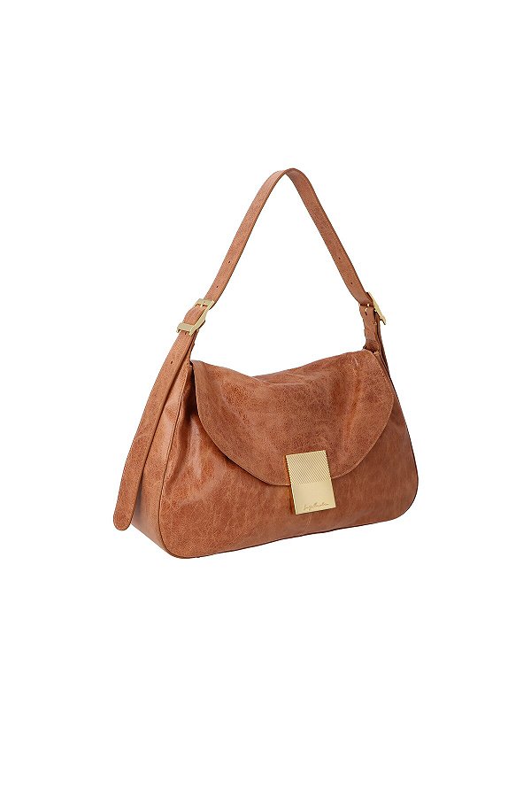 Bolsa Grande Couro Luiza Barcelos Caramelo