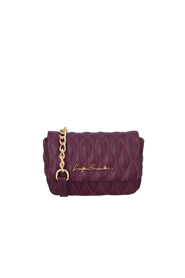Bolsa Crossbody Pequena Em Couro Luiza Barcelos Marsala