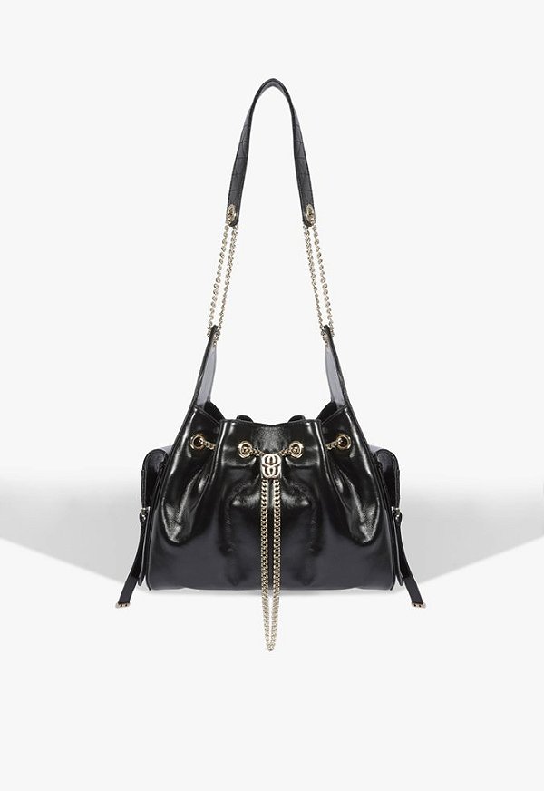 Bolsa Shoulder Média Lilibet Couro  Schutz  Preta