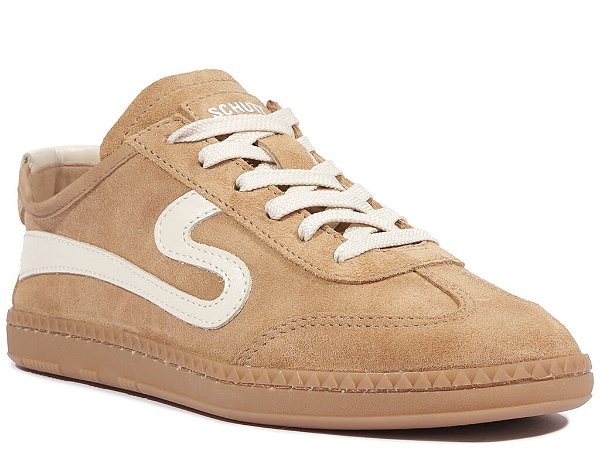 Tênis Feminino Cadarço Camurça Schutz Marrom