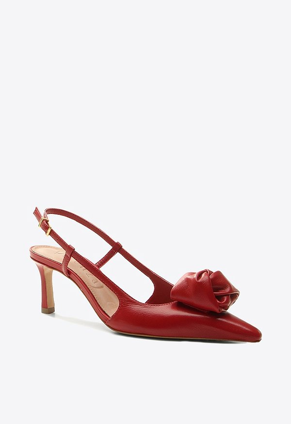 Scarpin Slingback Rosalie Vicenza Vermelho Veneto