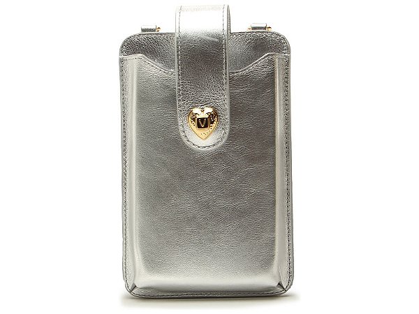 Porta Celular Capa Napa Oil Metal Vicenza Prata