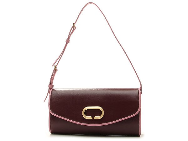 Bolsa Média Tiracolo Napa Oil  Vicenza Velvet Rouge