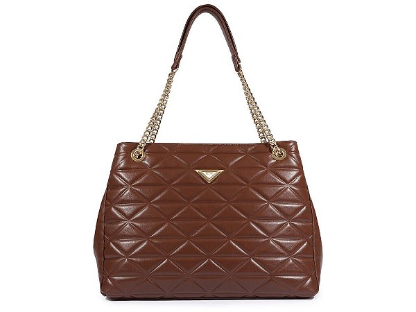 Bolsa Grande Shopping Napa Soft Seda Schutz Toffee