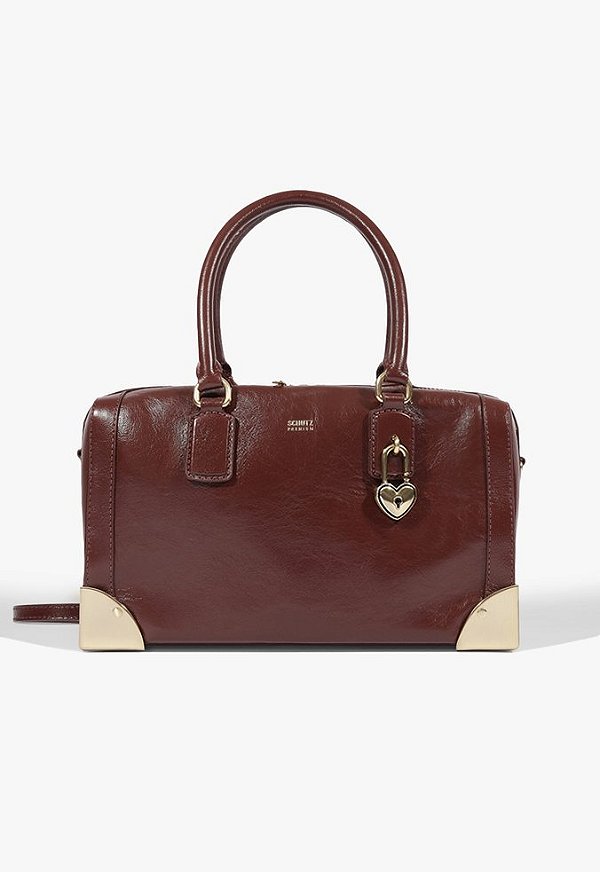 Bolsa Bowling Heart Grande Couro Schutz Vinho
