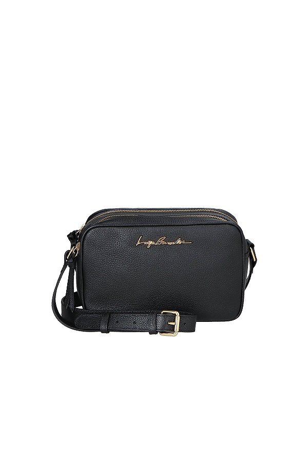 Bolsa Feminina Média Dupla Abertura Alça Luiza Barcelos Preto