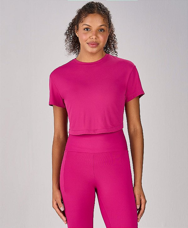 T-Shirt Cropped Torção Alto Giro