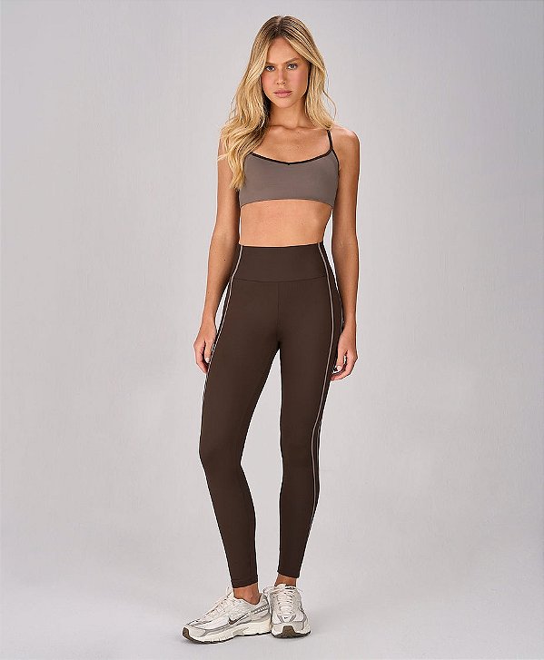 Legging Detalhe Contrastante Alto Giro
