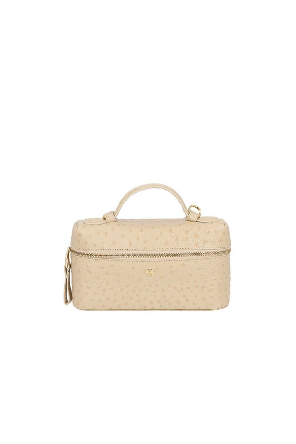 Bolsa Pequela Tiracolo Couro Avestruz  Luíza Barcelos Fendi
