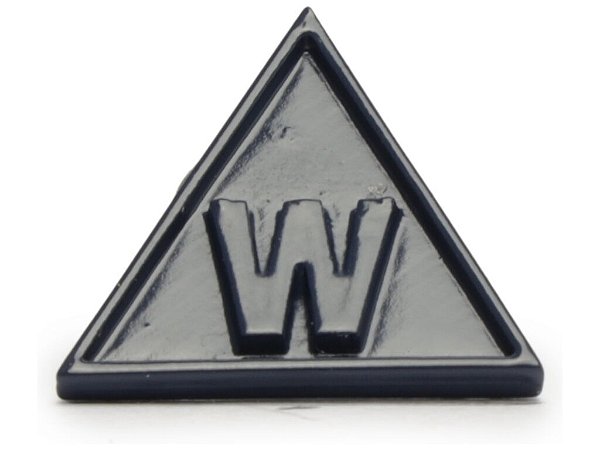 Pingente Metal Letra W Schutz Azul Marinho