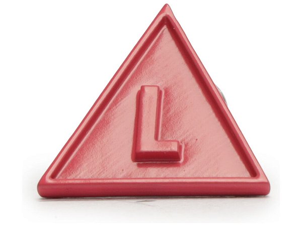 Pingente Metal Letra L Schutz Rosa Pink