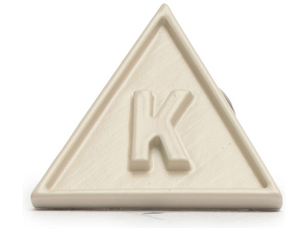 Pingente Metal Letra K Schutz Branco