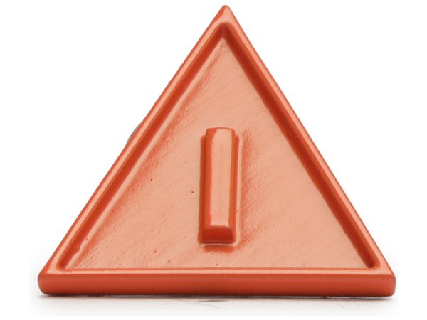 Pingente Metal Letra I Schutz Laranja