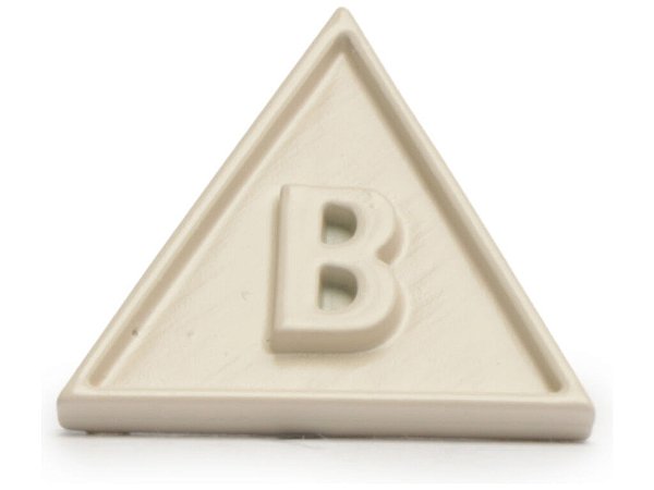 Pingente Metal Letra B Schutz Branco