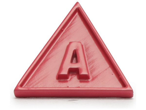 Pingente Metal Letra A Schutz Vermelho