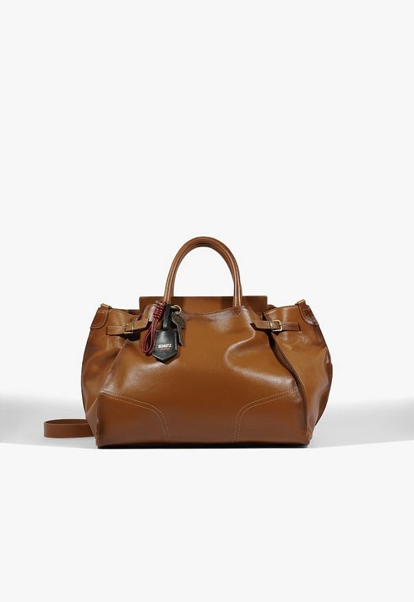 Bolsa Tote Grande Heaven Heritage Couro Schutz Marrom