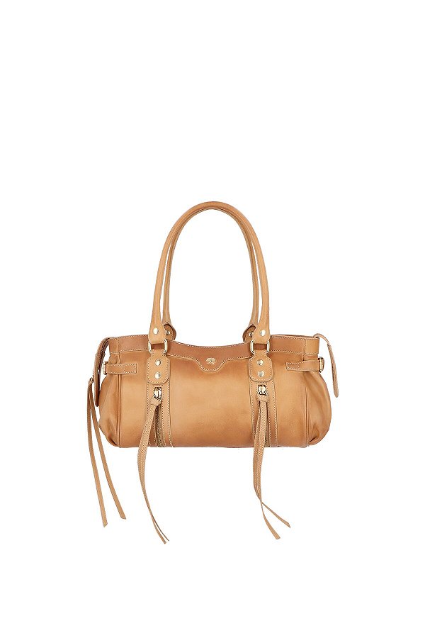 Bolsa Grande Baguete Em Couro Luiza Barcelos Nude