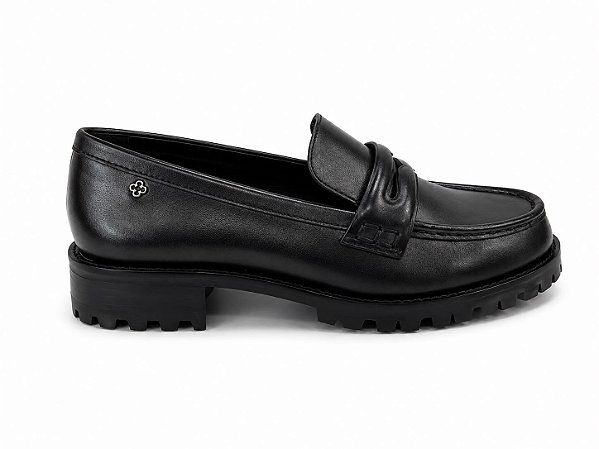 Mocassim Feminino  Basic Tratorado Capodarte Preto