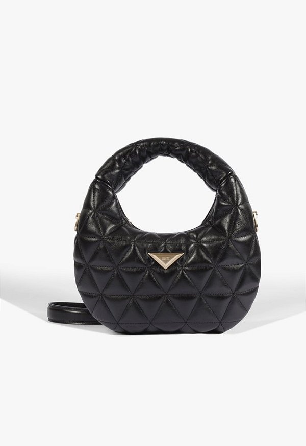 Bolsa Hobo Média 944 Couro Preto Schutz