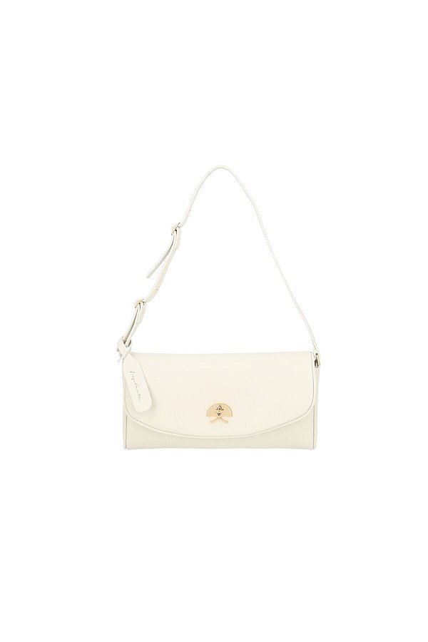 Bolsa Pequena Tiracolo Em Couro Com Alças Luiza Barcelos Off White