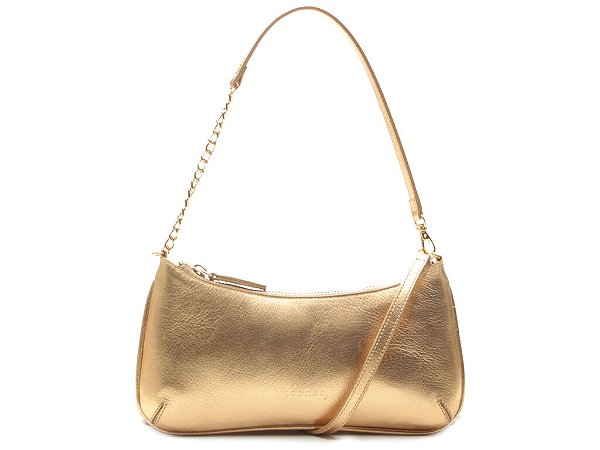 Bolsa Pequena Tiracolo Napa Oil Vicenza Dourado