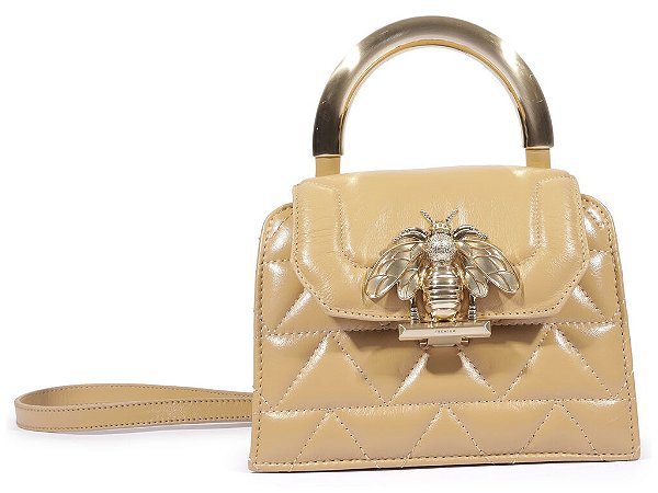 Bolsa Tiracolo New Believe Pequena Couro Nude Schutz