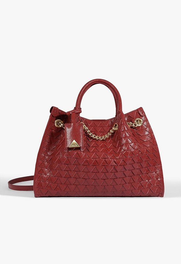 Bolsa Tote Rebecca Couro Vermelha Schutz