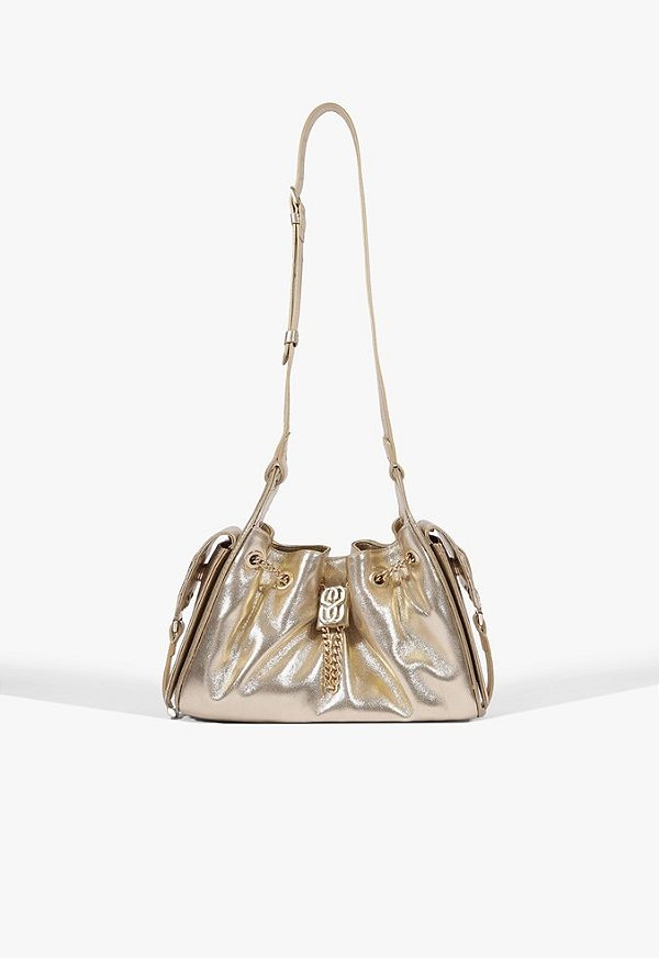 Bolsa Mini Lilibet Couro Dourada Schutz