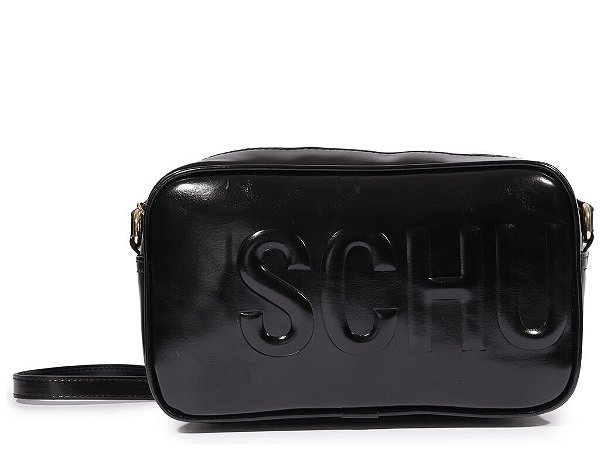 Bolsa Pequena Tiracolo Napa Madri Tecno Preto Schutz