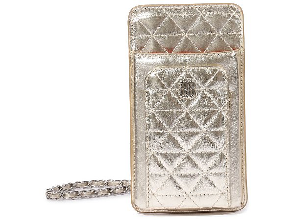 Porta Celular Napa Lumi Metal Dourado Schutz