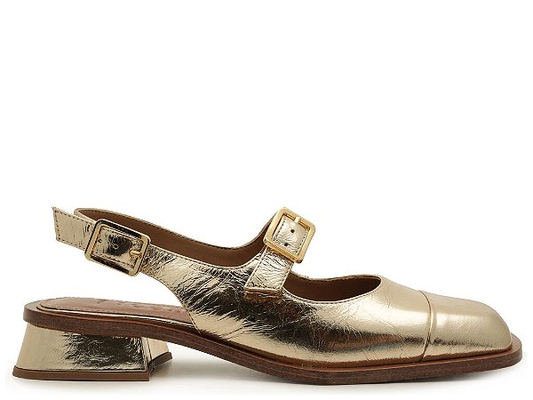 Slingback Cap Toe Irene Dourado Vicenza
