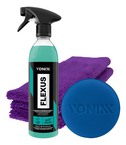 Flexus Vonixx Limpa Revitaliza Plástico Painel 2 Em 1 Vonixx