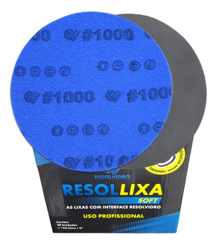 Lixa Polimento De Vidro Resollixa Soft Resolvidro 6  #1000