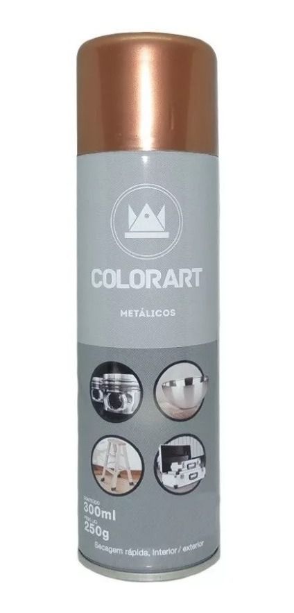 Tinta Spray Colorart Metálicos Cobre