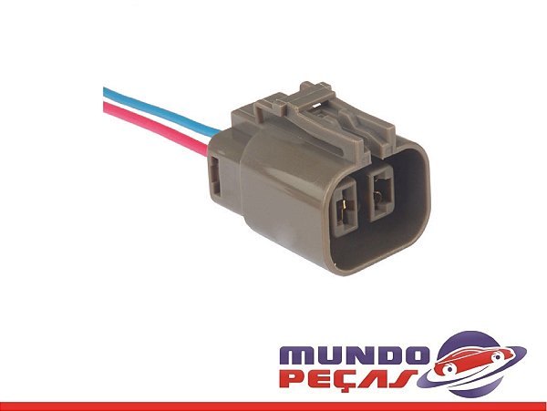 Chicote do Alternador Subaru Regulador de Voltagem Linha Mitsubishi - 2 Vias - Fêmea