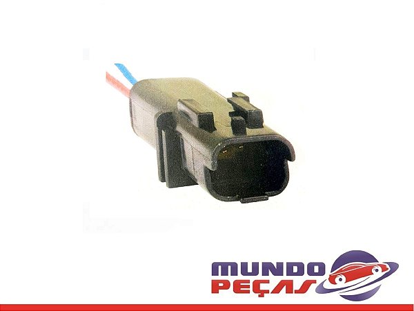 Chicote do Sensor de Temperatura Linha Fiat - 2 Vias - Macho