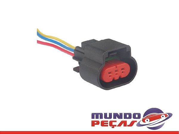 Chicote do Sensor Variavel do Óleo Captiva Sport V6 - 3 Vias - Fêmea