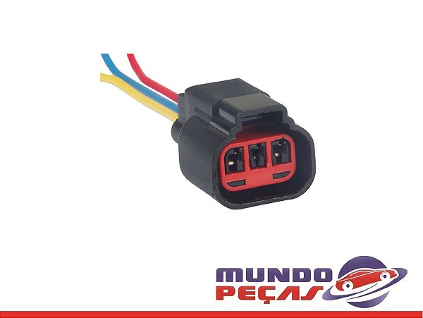 Chicote do Sensor Rotaçao Ecosport 2.0 16v - 3 Vias - Fêmea