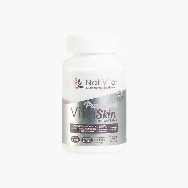 Vita Skin Premium 60 Balas - 3 Ativos Anti-Rugas em um só produto