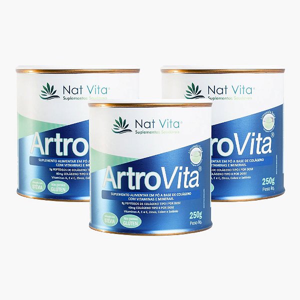 kit 3un Artrovita Sabor Limonada Suiça 250g